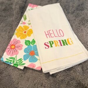 Hello Spring Floral Kitchen Towel Set